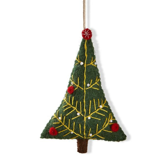Stitched Christmas Tree Ornament