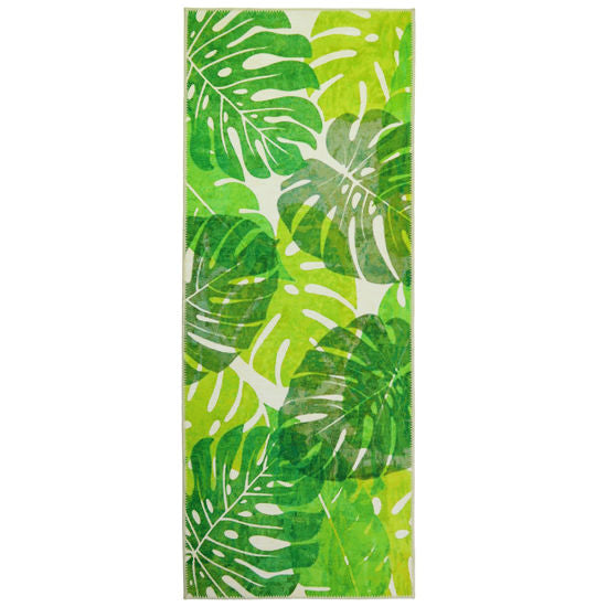 Monstera Palm Floor Runner, 54"