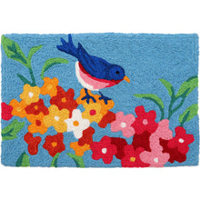  Blue Bird & Flowers Kitchen or Entrance Rug