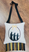 Three Kings Black, Gold & White Door Decor