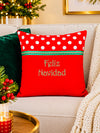 Feliz Navidad Red Pillow