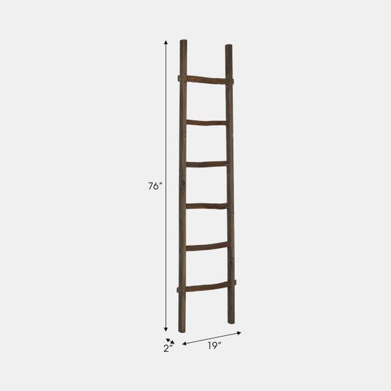 Wood Decorative Ladder, 76" Tall