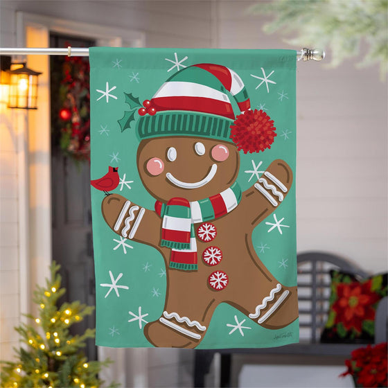Nutcracker & Gingerbread Christmas Flag