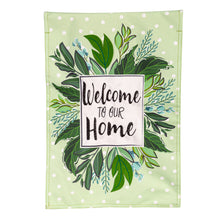  Welcome Home Linen Recycled Material House Flag