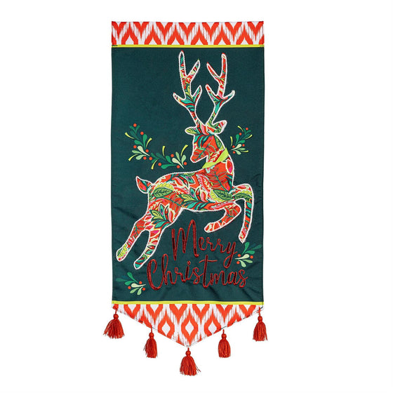 Reindeer Long Garden Flag