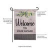 Welcome Burlap Garden Flag