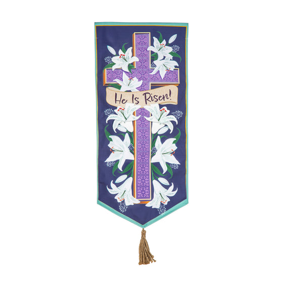 Crosses and Lilies Flag (Long)