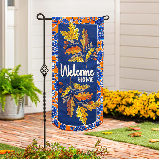 Fall Leaves Welcome Impression Textile