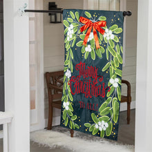  Merry Christmas Mistletoe House Flag