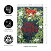 Merry Christmas Mistletoe House Flag