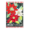Holiday Poinsettia Applique Large House Flag