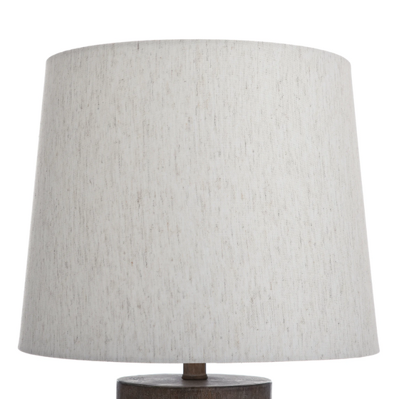 Ribbed Column Molded Table Lamp 30" Tall