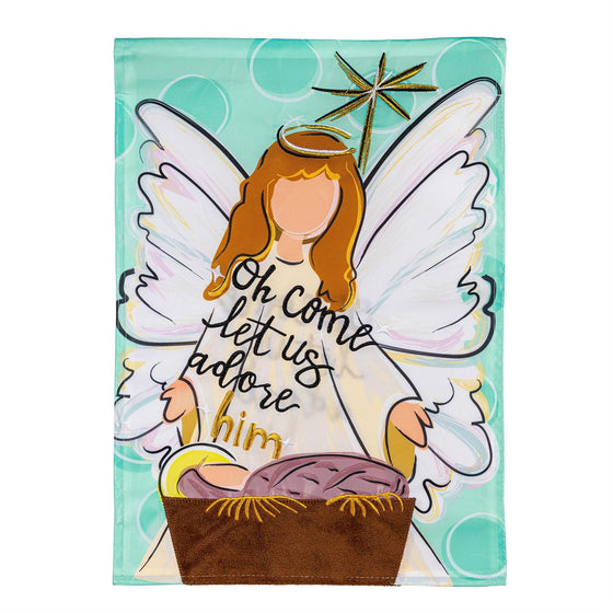 Christmas Angel Garden Flag
