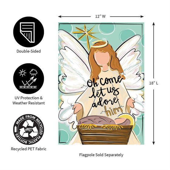Christmas Angel Garden Flag