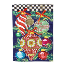  Happy Holidays Ornaments Applique Garden Flag