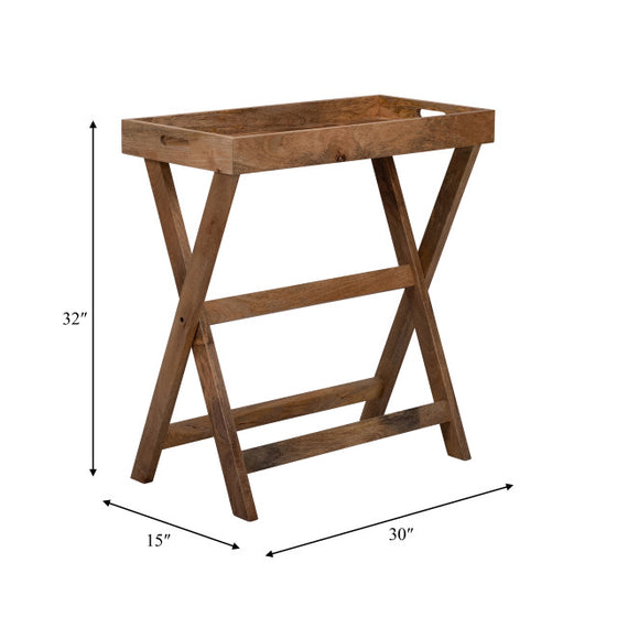 Butler Tray With Stand Table