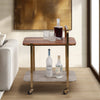 Gold, Wood & Marble Bar Cart