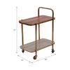 Gold, Wood & Marble Bar Cart