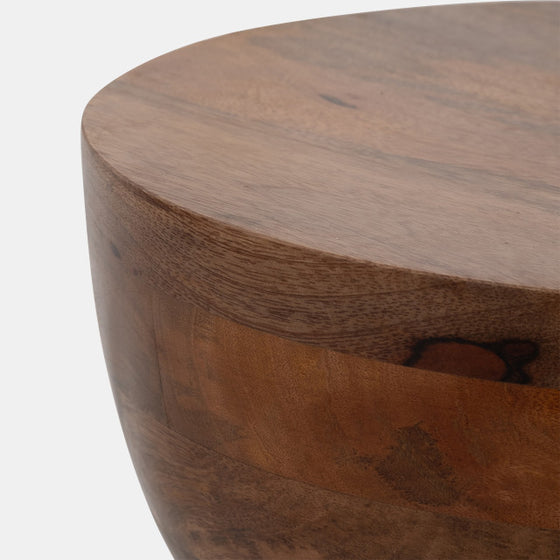 Polished Mango End Table