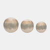 Set 3 Pearl Look Orb,  4", 5", 6"