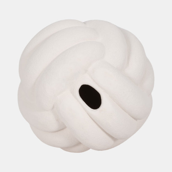 Ceramic Knot Orb, 5"