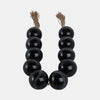 Carved Black Bead Garland, 49" x 3"