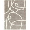 Gray & White Indoor Rug