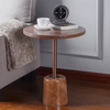 Brown Cement Side Table