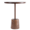 Brown Cement Side Table