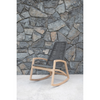 Teak Wood and Rope Rocking Chair, Indoor/Outdoor