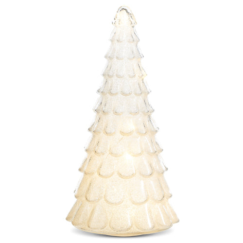 White Lighted Tree 15.5" Tall