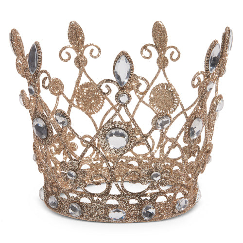 Jeweled Antique Crown , 7.5" Tall