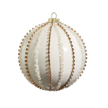  Rhinestone & Pearl Ball Ornament, 5"