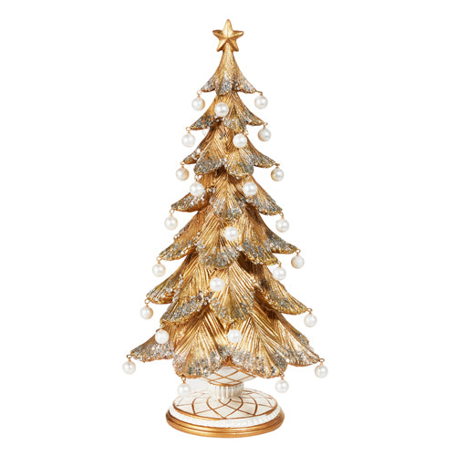 Gold Tree With Pearls, 18" High