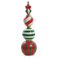  Traditional Christmas Colors Floor Finial, 36" High