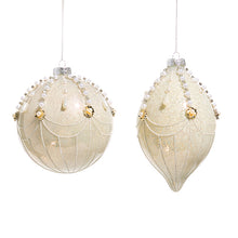  Pearl Ivory Ornaments, Set 2