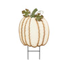 Pumpkin Patch Metal Garden Stake, Set 3, 22"H