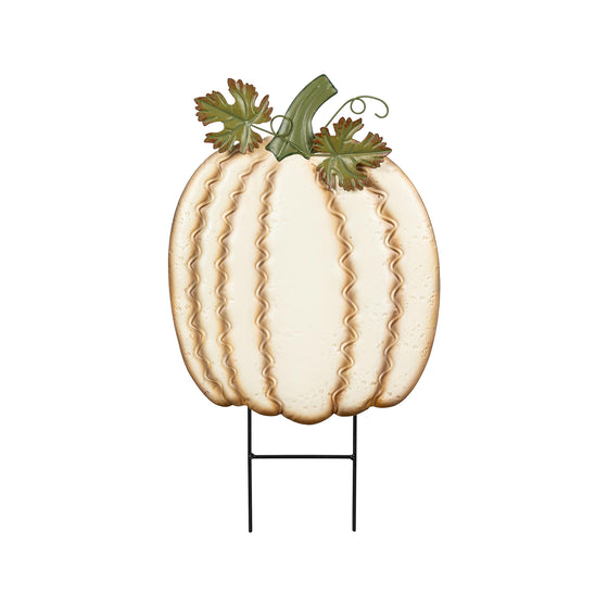 Pumpkin Patch Metal Garden Stake, Set 3, 22"H