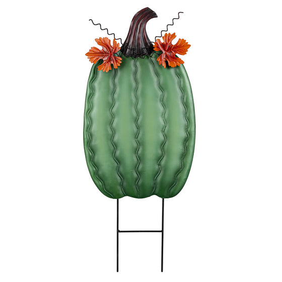 Pumpkin Patch Metal Garden Stake, Set 3, 22"H