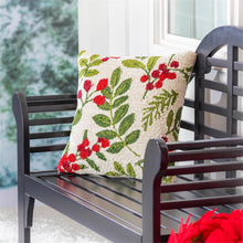  Christmas Hooked Pillow, 18"