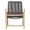 Teak Wood and Rope Rocking Chair, Indoor/Outdoor