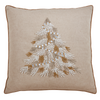 Beaded Christmas Tree Pillow