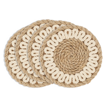  Rope Boho Coasters, Set 4