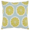 Embroidered Lime Pillow, 18"