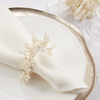 Pearl Crown Napkin Ring, Set 4