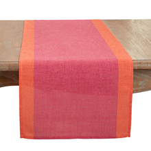  Fushia & Orange Table Runner, 72" Width