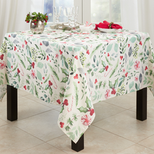  Christmas Foliage And Candy Canes Tablecloth, 4 Sizes