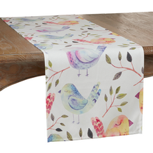  Colorful Birds Table Runner, 72" Width