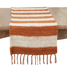 Terracota Striped Runner, 72"