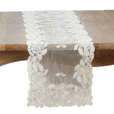 Embroidered Net Runner, 72"
